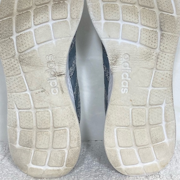 Adidas Womens Grey Cloudfoam Casual Comfy Lightweight Lace Up Sneaker Sz US 9.5 - Picture 10 of 11